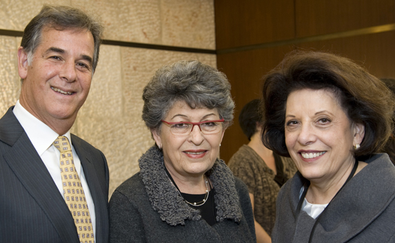 L-R: Marshall S. Levin, Executive Vice President and CEO; Prof. Varda Rotter; Ellen Merlo, Chair, New York Region Executive Committee.