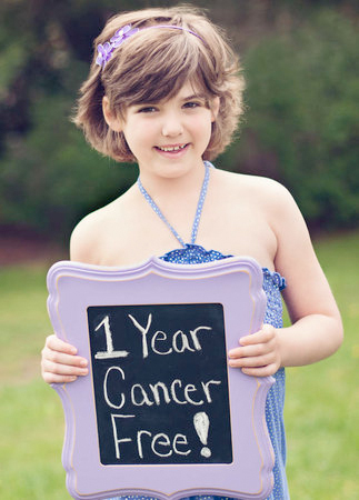 Emily Whitehead , 8, celebrates a year of remission after cancer therapy at Children's.