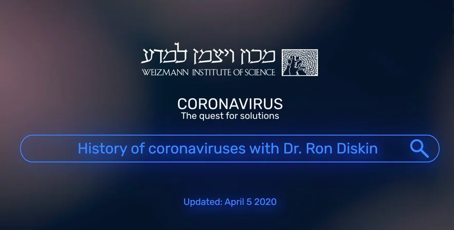 Coronavirus: The Quest for Solutions – History of Coronaviruses with Dr. Ron Diskin