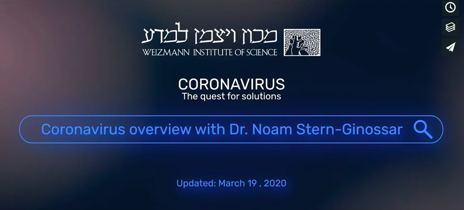 Coronavirus: The Quest for Solutions – Dr. Noam Stern-Ginossar, Overview of Viruses and Coronaviruses