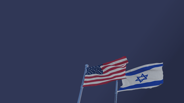 United States and Israel Flags
